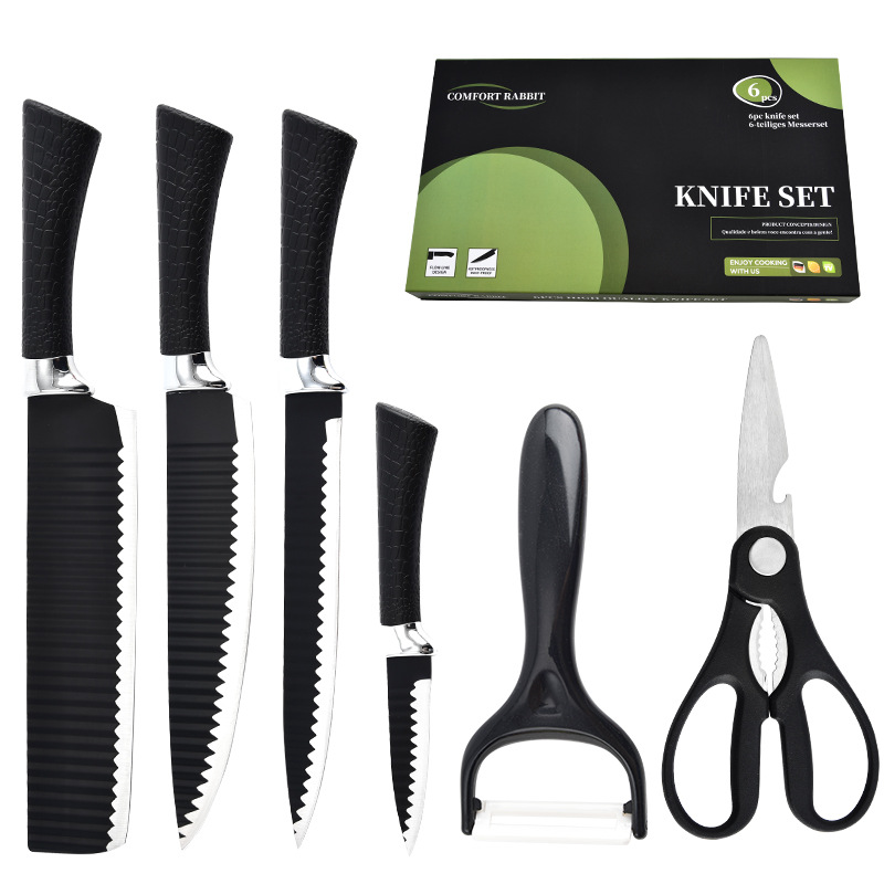 Miniatura 6 de Combo Tabla Acero Peq + Set Cuchillos x6